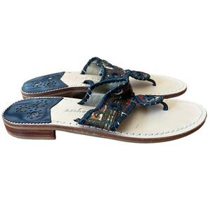 Jack Rogers Tribal Print Sandals Flip Flops Size 8